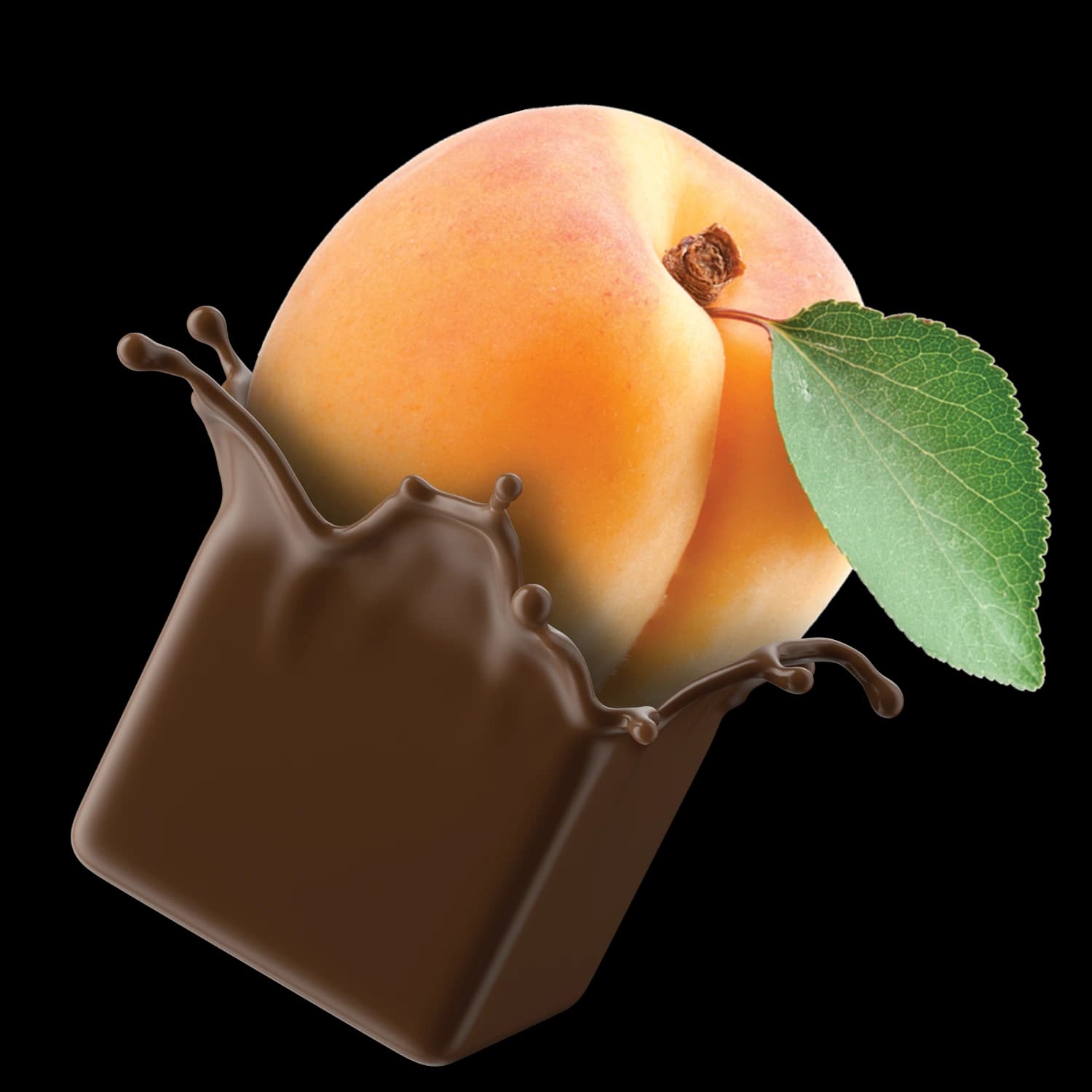 Apricot chocolate confection