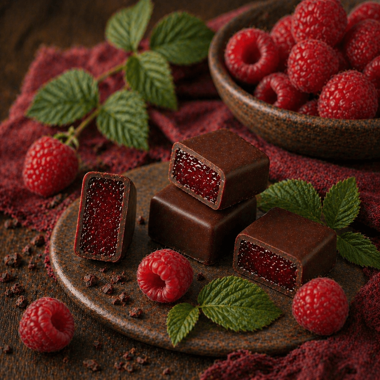 Raspberry Marmalade Candies